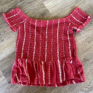 Small off the shoulder crop top from aeropostal